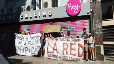 Trabajadores se movilizan por despidos encubiertos en el call center Hey Latam